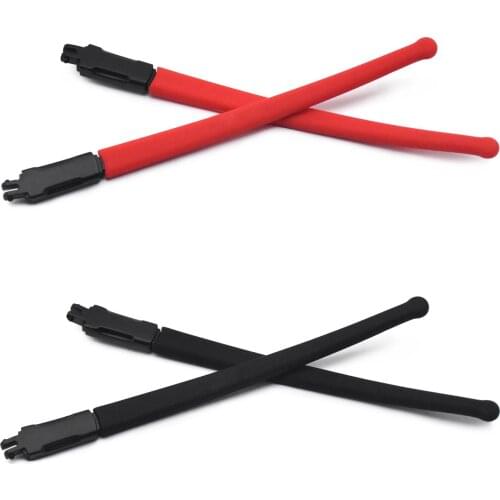 HKUCO Red/Black Rubber Replacement Black Frame Legs For Marshal MNP OX8091 Glasses frame