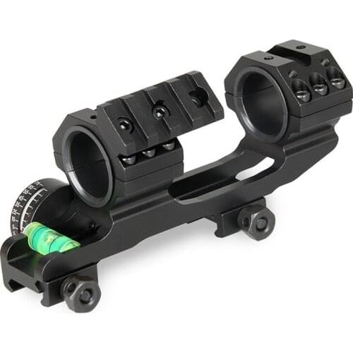 Tactical Hunting Accessories 25.4mm 30mm Double Rings With 20mm Picatinny Weaver Rail Dual Ring Cantilever Rifle Scope Gun Mount