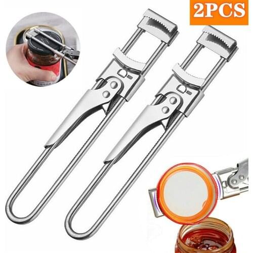 Universal Kitchen Tools Stainless Steel Can Opener Adjustable Corkscrew Professional Handheld Manual Jar Wine Bottle Opener