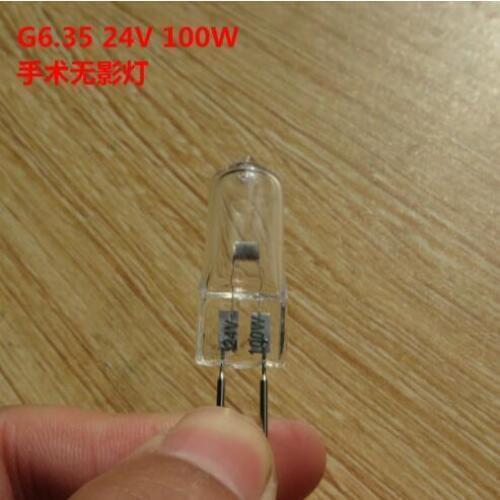 1pcs 24V G6.35 100W/150W/250W halogen lamp,surgical projection, projector capsule tungsten bulb