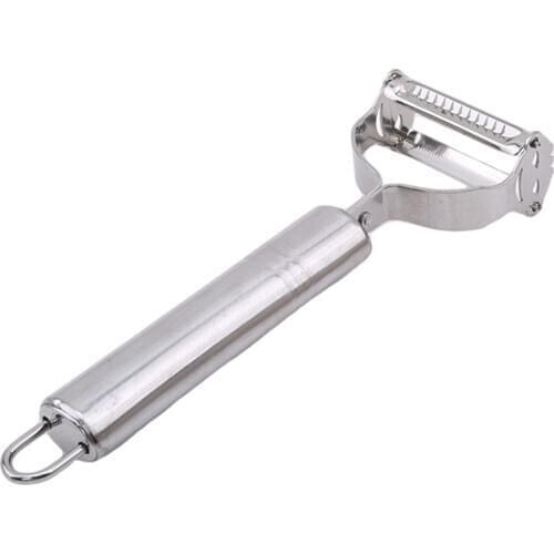 1pc Multifunction Vegetable Peeler Cutter Potato Carrot Slicer Stainless Steel Double Planing Kitchen Tool