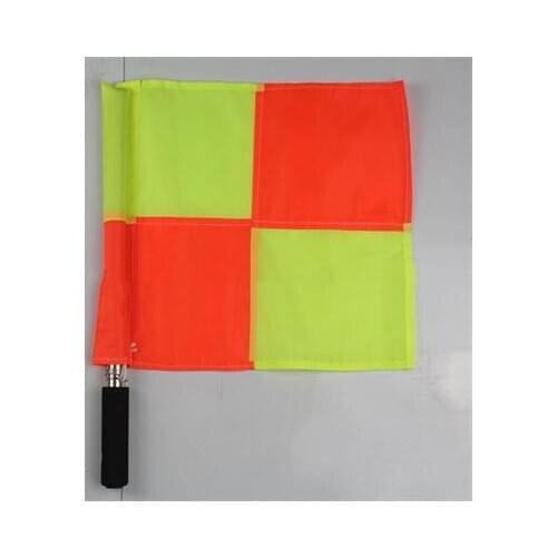 Professional Sports Soccer Referee Hand Flag 35*35cm Football Linesman Flags Football Referee Equipment Tool 1PC