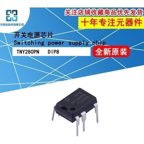 10pcs/Lot TNY280PN Switching Power Supply Chip AC/DC Conversion DIP8 Inline New and Original