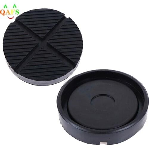 12.5*2.5cm Universal car cross slotted frame rail floor jack rubber pad adapter for weld