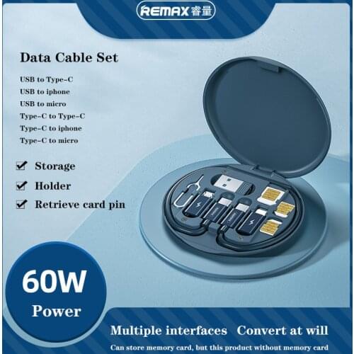 60w Fast Charging Multi-function Data Cable Mobile Phone Holder Storage Box With Retrieve Card Pin