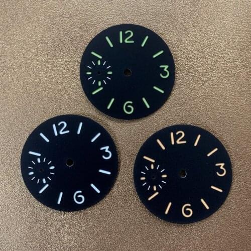 Watch dials suitable for 6497 and 6498 movement Seagull 3600 series.34.5mm green luminous
