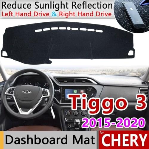 For Chery Tiggo 3 2015 2016 2017 2018 2019 2020 Anti-Slip Mat Dashboard Cover Pad Sunshade Dashmat Carpet Cape Rug Accessories