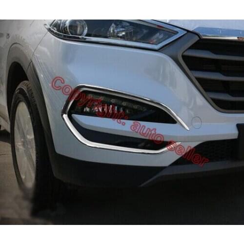 For Hyundai Tucson 2016-2018 ABS Chrome Front Fog Light Trim