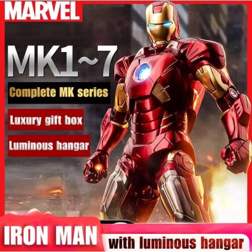 18cm MK2/3/4 Iron Man Marvel Avengers Action Figure Doll Toy Decoration Storage Warehouse Mark 85 Movable Modle Toys for Youth