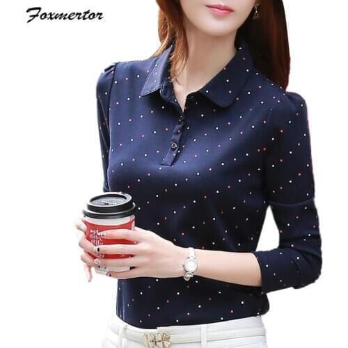 Foxmertor Womens Long Sleeve Polo Shirts