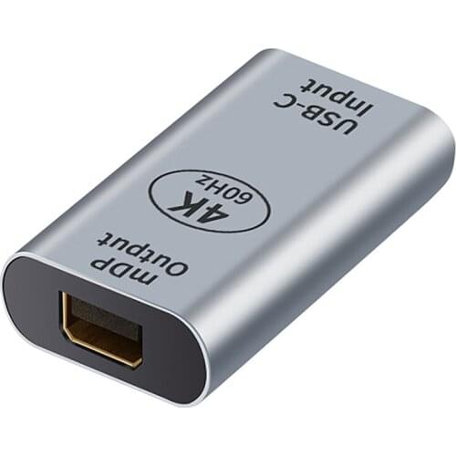 JORINDO Type-C Female To Minidp Female Adapter Portable USB-C Adapter 4K@60HZ High-Definition Minidp1.2 Version Female Adapter