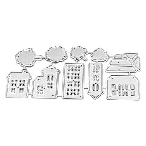 Julyarts House Tree Scrapbook Album Frame Dies For DIY Scrapbooking Decorative Embossing Handcraft Die Cutting Template