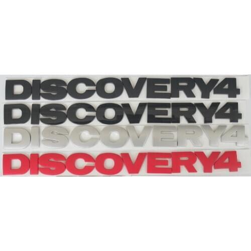 Number Letters Words DISCOVERY 4 Car Rear Trunk Badge Emblem Badges Emblems for Discovery4