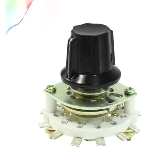 1P11T Band Channel Ceramic Rotary Switch Selector w Handle