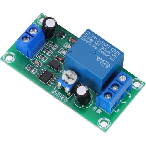 Delay Relay Module NE555 Time-Delay Disconnect Circuit Board DC12V for Automotive Electronics Time Delay Relay Module