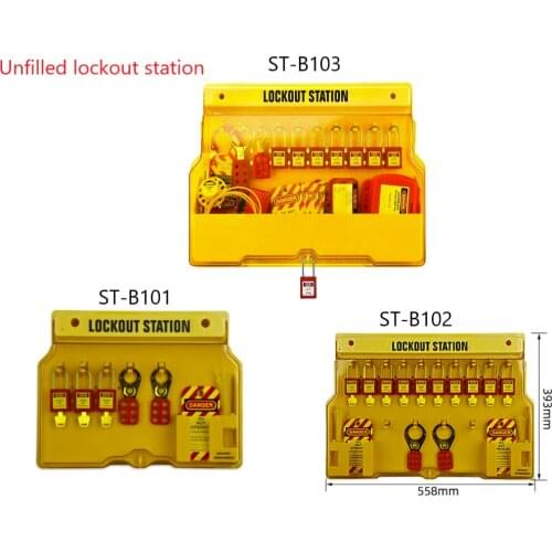 5pcs/lot UNFILLED Mechanical visibility Lockout Station lockout board lock station board