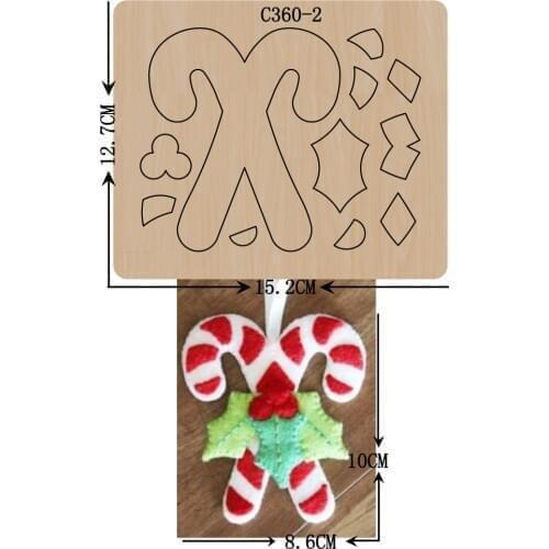 New Christmas, pendant Wooden die Scrapbooking C-360-2 Cutting Dies