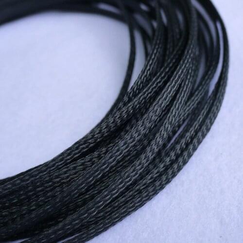 PET Nylon Braided Sleeve Tube 4 mm - 16 mm Width Car Audio Cable Wire Sleeving