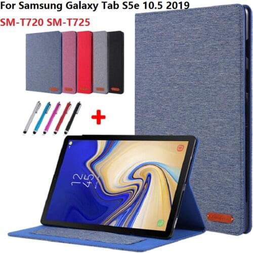 Simple Business Tablet Case For Samsung Galaxy Tab S5e 10.5 2019 SM-T720 SM-T725 Protective Fundas Shell For Tab S5e 10.5" + Pen