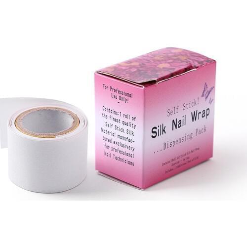 Self stick Adhesive Silk Nail Wrap Reinforce Nail Extension Protector White Fiberglass UV Gel Acrylic Manicure Nail Art Tool
