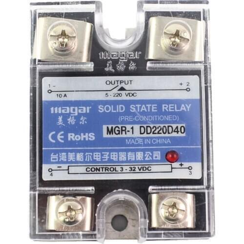 SSR-40A DD DC-DC Solid State Relay input 3-32VDC output 5~220VDC Control