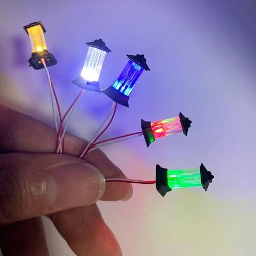 1：87 HO Scale Model Grass Landscape 3V LED Lamp For Architectural Building Train Railway Layout Railroad Diorama