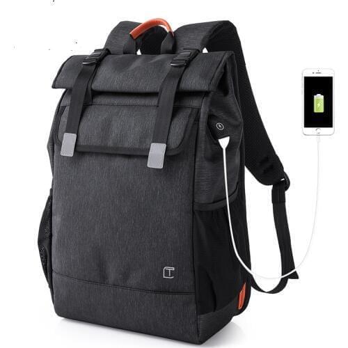 TC707 New style Personality Trend Double Shoulder Bag leisure usb bag Leisure mans Computer bag Mens backpack