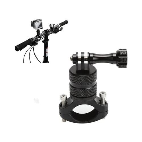 Bicycle Motorcycle Handlebar Aluminum Clamp Holder Tripod Mount for GoPro Hero 8 7 6 5 Yi 4K Sjcam Eken for Go Pro Accessory
