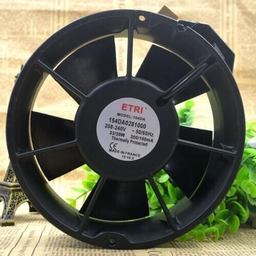 ETRI 154DA/028100 17250 208-240V 30/33W 17CM cooling fan free shipping