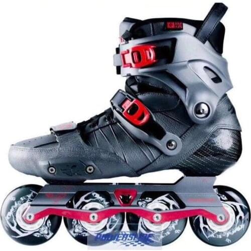 100% Original 2018 Powerslide EVO Carbon Fiber Professional Slalom Inline Skates Adult Roller Free Skating Shoes Sliding Patines