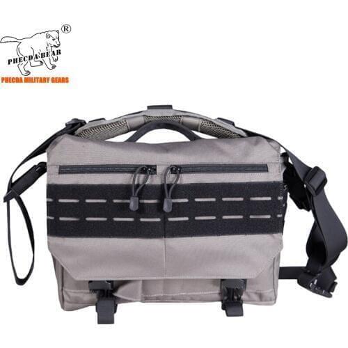 1000D oxford tactical sling bag laser cut molle system military messenger bag 14 inch tactical laptop bag outdoor cross-body bag