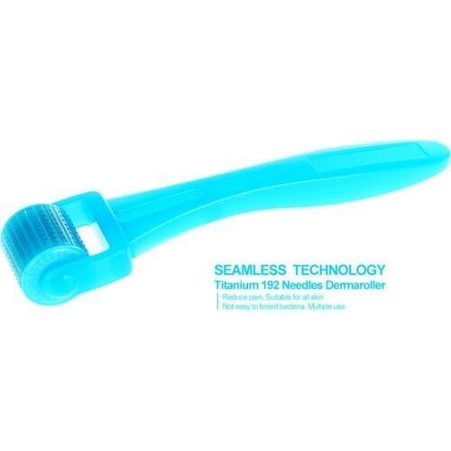 192 Micro Needles Derma Roller Mezoroller 0.25mm Microneedle Blue Massagers Machine for Skin Care Beauty