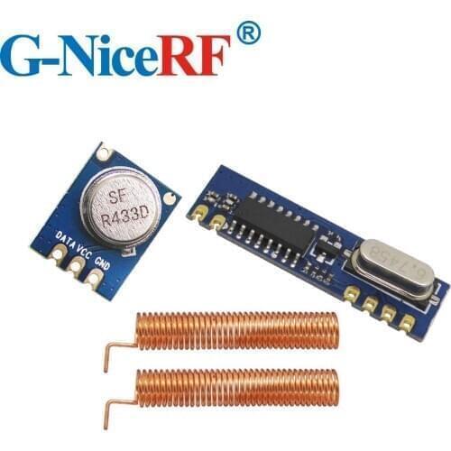 2sets/lot 433MHz ASK module kit (2pc STX882+2pc SRX887+4PCS Spring Antenna)
