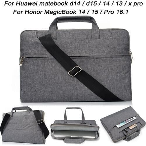 2020 Multifunctional shoulder bag, For Huawei matebook D14 D15 13 14 13.9" 15.6" Case bag,For Honor MagicBook 14 / 15 Pro 16.1