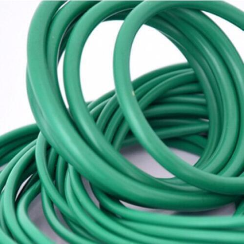 30pcs 2mm diameter green fluoro rubber O-ring repair box skeleton oil seal PTFE gasket 23mm-31.5mm outer diameter