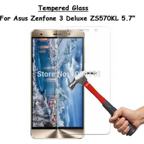 For Asus Zenfone 3 Deluxe 5.7 ZS570KL 5.7" Clear Hard Tempered Glass Screen Protector Ultra Thin Explosion-proof Protective Film