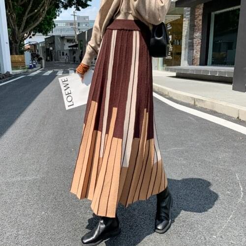 Женские трикотажные юбки Feelingstory China At AliExpress