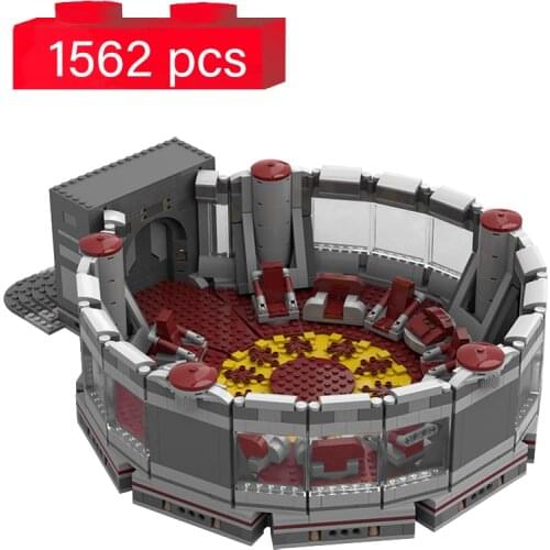 1562 PCS J'hedeye High Council Chamber House Architecture Building Blocks DIY Creative Model Bricks Toys for Children Xmas Gifts