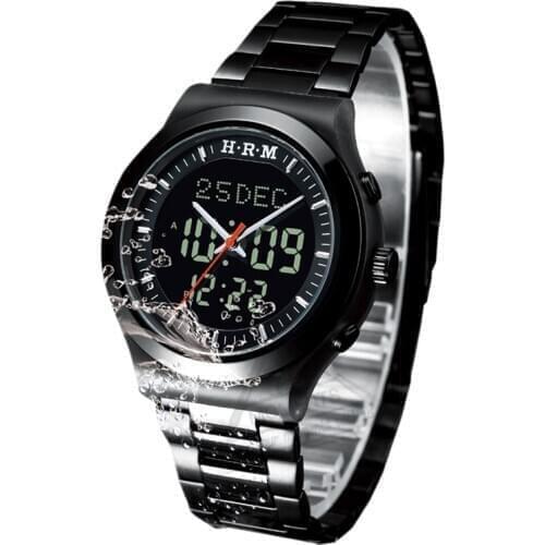 Muslim Watch For Men with Azan Prayer Time and Hijiri Calendar Islamic Qiblah Wristwatch Water Resistant