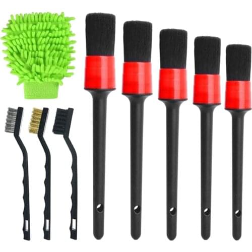 Detailing Brush Set for Cleaning Weels, Interior Leather, Air Vents