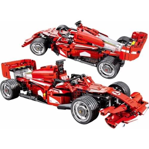 2020 NEW SEMBO Block 585PCS City Remote Control Bricks technical RC F1 Equation Racing Car Building Blocks Toys For Kids