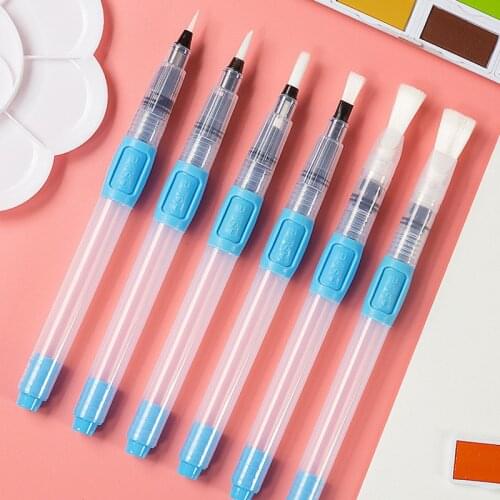 Superior 6 PCS Refillable Paint Brush WaterColor Brush Soft Watercolor Brush Pen for Painting Calligraphy Drawing Art Supplies