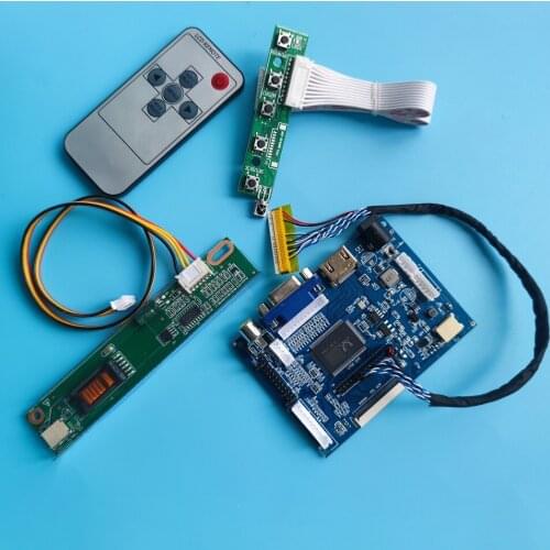 Work For LTN141AT03/M141NWW1/B141EW01 DVI kit monitor LED remote VGA Controller board 2AV VGA Screen 30pin 1280×800 Pane 14.1"