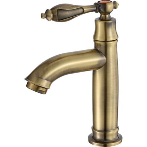 L15623 - Luxury Brass Material Deck Mounted Basin Cold Water Faucet Only Cold Water Tap