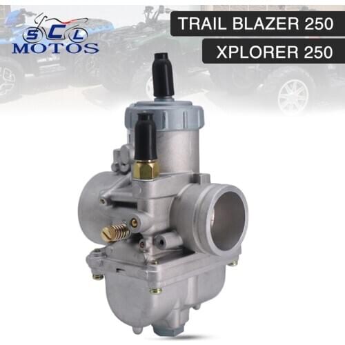 Sclmotos- 33mm Motorcycle Carburetor Carb Replacement For Polaris Trail Blazer 250 1990-2006 Xplorer 250 2000-2002 4-Stroke