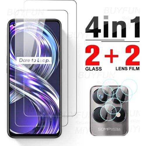 Realmi 8i glass 1-to-4 camera protective glass for realmy realme realm relme 8 i realme8i rmx3151 6.6'' screen protectors film