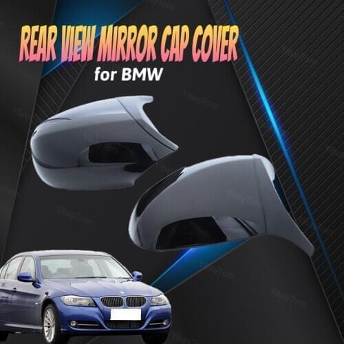 M Style Rearview Mirror Caps Horn Shape Replacement Side Mirror Cover for BMW 3 Series E90 E91 E92 E93 LCL Pacelifted 09-13