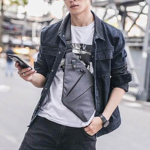 Mens Fashion Oxford Travel Riding Motorcycle Messenger Sling Chest Bag Designer High Quality England Style Bags