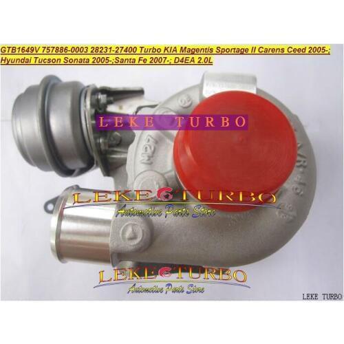 GTB1649V 757886 757886-5007S 28231-27480 Turbo Turbocharger For HYUNDAI Santa Fe 2007-;For KIA Carens Ceed D4EA D4ED D4EF 2.0L