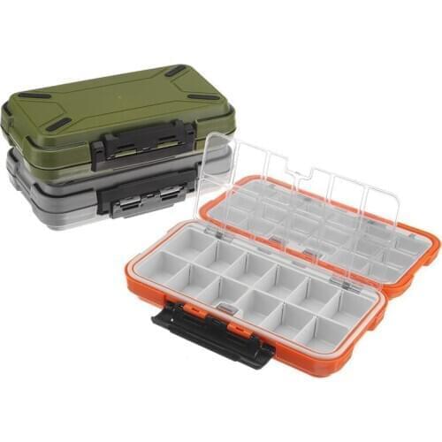 3 Size Waterproof Fishing Box Storage Case Double Side Sea Boat Distance Carp Fly Fishing Tackle Accessories Gear